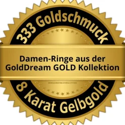 GoldDream Gold Ring Wave Gr.58 333er Gelbgold GDR555Y58