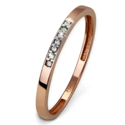 GoldDream Gold Ring Zirkonia weiß Gr.60 333er Rosegold GDR502E60