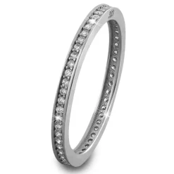 GoldDream Gold Ring Zirkonia weiß Gr.60 333er Weißgold GDR504J60