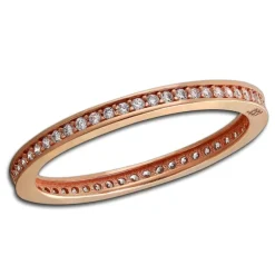 GoldDream Gold Ring Zirkonia weiß Gr.60 333er Rosegold GDR504E60