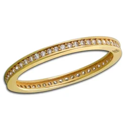 GoldDream Gold Ring Zirkonia weiß Gr.58 333er Gelbgold GDR504Y58