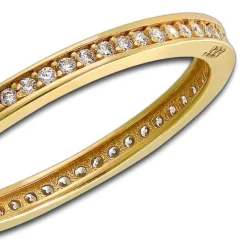 GoldDream Gold Ring Zirkonia weiß Gr.58 333er Gelbgold GDR504Y58