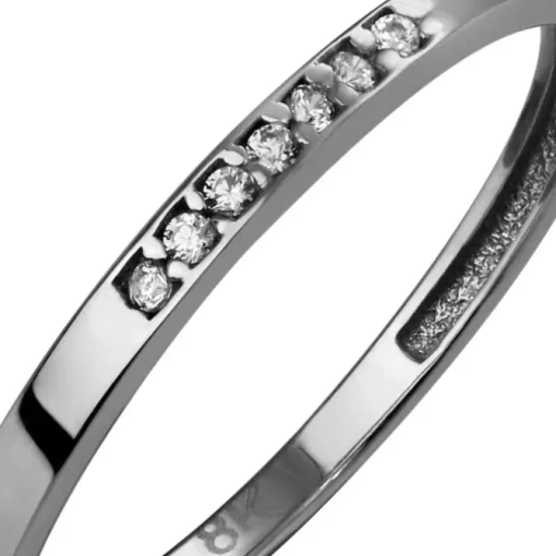GoldDream Gold Ring Zirkonia weiß Gr.60 333er Weißgold GDR502J60