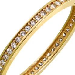 GoldDream Gold Ring Zirkonia weiß Gr.58 333er Gelbgold GDR504Y58