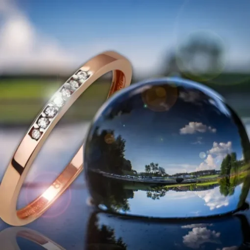 GoldDream Gold Ring Zirkonia weiß Gr.60 333er Rosegold GDR502E60