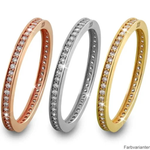 GoldDream Gold Ring Zirkonia weiß Gr.58 333er Gelbgold GDR504Y58