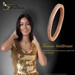 GoldDream Gold Ring Zirkonia weiß Gr.60 333er Rosegold GDR504E60