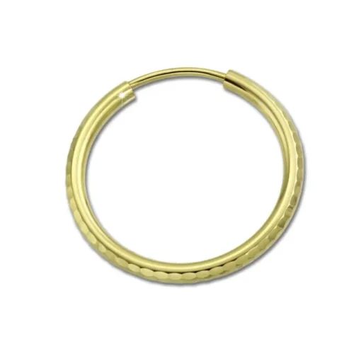 GoldDream Goldcreole Schliff 30mm Ohrring 333 Gelbgold Echtschmuck GDO0043Y