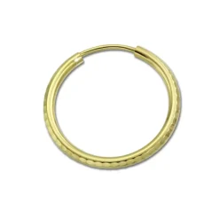 GoldDream Goldcreole Schliff 20mm Ohrring 333 Gelbgold Echtschmuck GDO0042Y