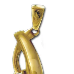 GoldDream Kettenanhänger Elegance Zirkonia weiß 333 Gold Echtschmuck GDH511WY