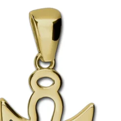 GoldDream Kettenanhänger Engel Zirkonia weiß 333 Gold Echtschmuck GDH5063Y