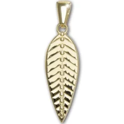 GoldDream Kettenanhänger Feder 333er Gelbgold Anhänger Echtschmuck GDH519SY