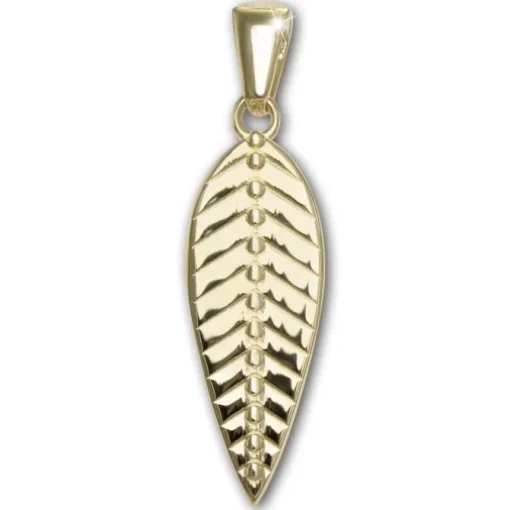 GoldDream Kettenanhänger Feder 333er Gelbgold Anhänger Echtschmuck GDH519SY