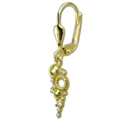 GoldDream Ohrhänger Circle Zirkonia weiß Ohrring 333er Gold GDO5687Y