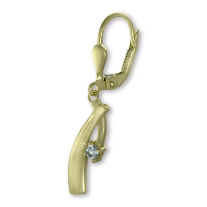 GoldDream Ohrhänger Elegance Zirkonia weiß Ohrring 333er Gold GDO5667Y