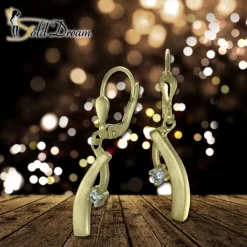 GoldDream Ohrhänger Elegance Zirkonia weiß Ohrring 333er Gold GDO5667Y