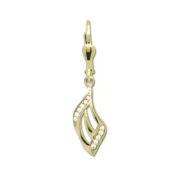 GoldDream Ohrhänger Klassik Zirkonia weiß Ohrring 333er Gold GDO5649Y