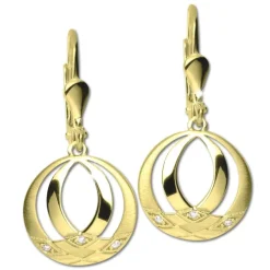 GoldDream Ohrhänger Orient Zirkonia weiß Ohrring 333er Gold GDO5653Y