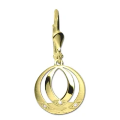 GoldDream Ohrhänger Orient Zirkonia weiß Ohrring 333er Gold GDO5653Y