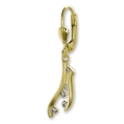 GoldDream Ohrhänger Ranke Zirkonia weiß Ohrring 333er Gold GDO5665Y