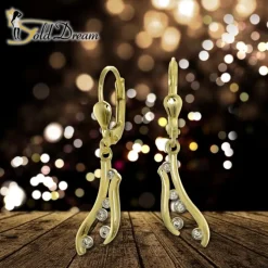 GoldDream Ohrhänger Ranke Zirkonia weiß Ohrring 333er Gold GDO5665Y