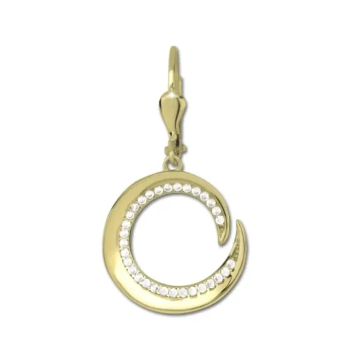 GoldDream Ohrhänger Spirale Zirkonia weiß Ohrring 333er Gold GDO5650Y