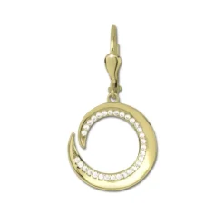GoldDream Ohrhänger Spirale Zirkonia weiß Ohrring 333er Gold GDO5650Y
