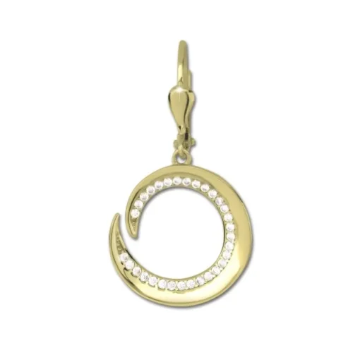 GoldDream Ohrhänger Spirale Zirkonia weiß Ohrring 333er Gold GDO5650Y