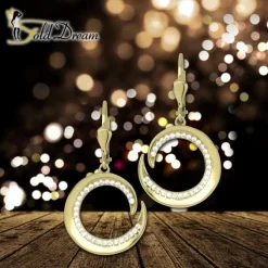 GoldDream Ohrhänger Spirale Zirkonia weiß Ohrring 333er Gold GDO5650Y