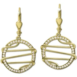 GoldDream Ohrhänger Style Zirkonia weiß Ohrring 333er Gold GDO5643Y
