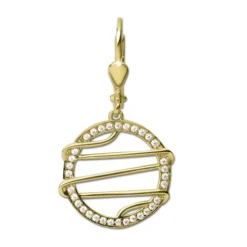 GoldDream Ohrhänger Style Zirkonia weiß Ohrring 333er Gold GDO5643Y