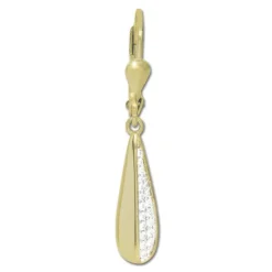 GoldDream Ohrhänger Tropfen Zirkonia weiß Ohrring 333er Gold GDO5645Y