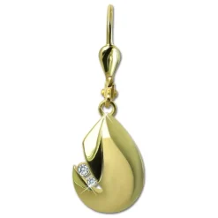 GoldDream Ohrhänger Tropfen Zirkonia weiß Ohrring 333er Gold GDO5684Y