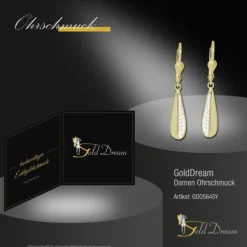 GoldDream Ohrhänger Tropfen Zirkonia weiß Ohrring 333er Gold GDO5645Y
