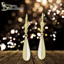 GoldDream Ohrhänger Tropfen Zirkonia weiß Ohrring 333er Gold GDO5645Y
