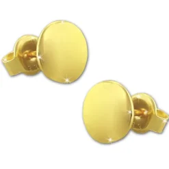 GoldDream Ohrstecker Circle Ohrring 333 Gelbgold Echtschmuck GDO5187Y