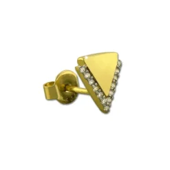 GoldDream Ohrstecker Dreieck Zirkonia Ohrring 333 Gold Echtschmuck GDO5208Y