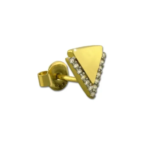 GoldDream Ohrstecker Dreieck Zirkonia Ohrring 333 Gold Echtschmuck GDO5208Y