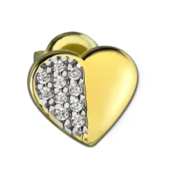 GoldDream Ohrstecker Herz Zirkonia Ohrring 333 Gelbgold Echtschmuck GDO5081Y