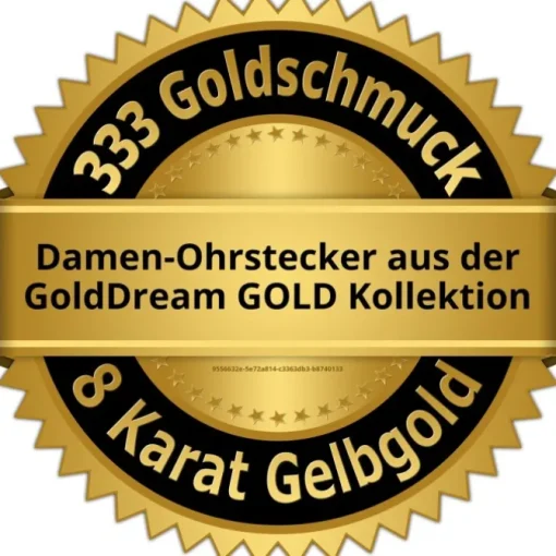 GoldDream Ohrstecker Herz Zirkonia Ohrring 333 Gelbgold Echtschmuck GDO5081Y