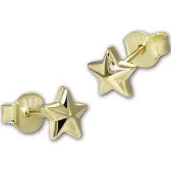 GoldDream Ohrstecker Star Ohrring 333er Gold Echtschmuck GDO5704Y