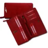 Großes Portemonnaie Querformat XXL Leder rot Brieftasche OPD410R