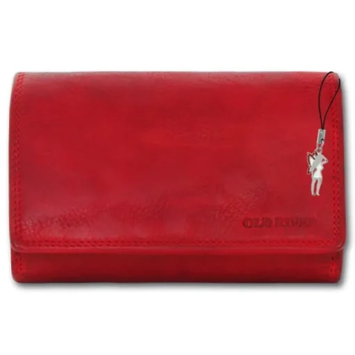 Großes Portemonnaie Querformat Leder rot Brieftasche OPD421R