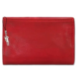 Großes Portemonnaie Querformat Leder rot Brieftasche OPD421R