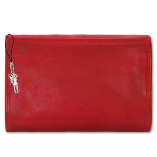 Großes Portemonnaie Querformat Leder rot Brieftasche OPD421R