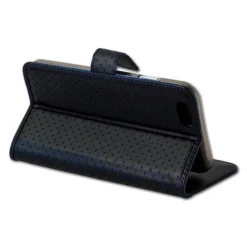 Handyhülle iPhone 6 6S blau Bookstyle Kartenfächer DrachenLeder OME104B