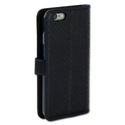 Handyhülle iPhone 6 6S blau Bookstyle Kartenfächer DrachenLeder OME104B