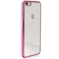 Handyhülle iPhone 6+ 6S+ pink Kunststoff Cover PU Case DrachenLeder OMG101P