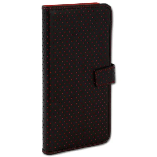 Handyhülle iPhone 6+ 6S+ rot Kartenfächer Kunstleder DrachenLeder OME105R
