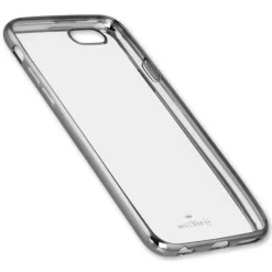 Handyhülle iPhone 6+ 6s+ silber Kunststoff Cover PU Case DrachenLeder OMG101W